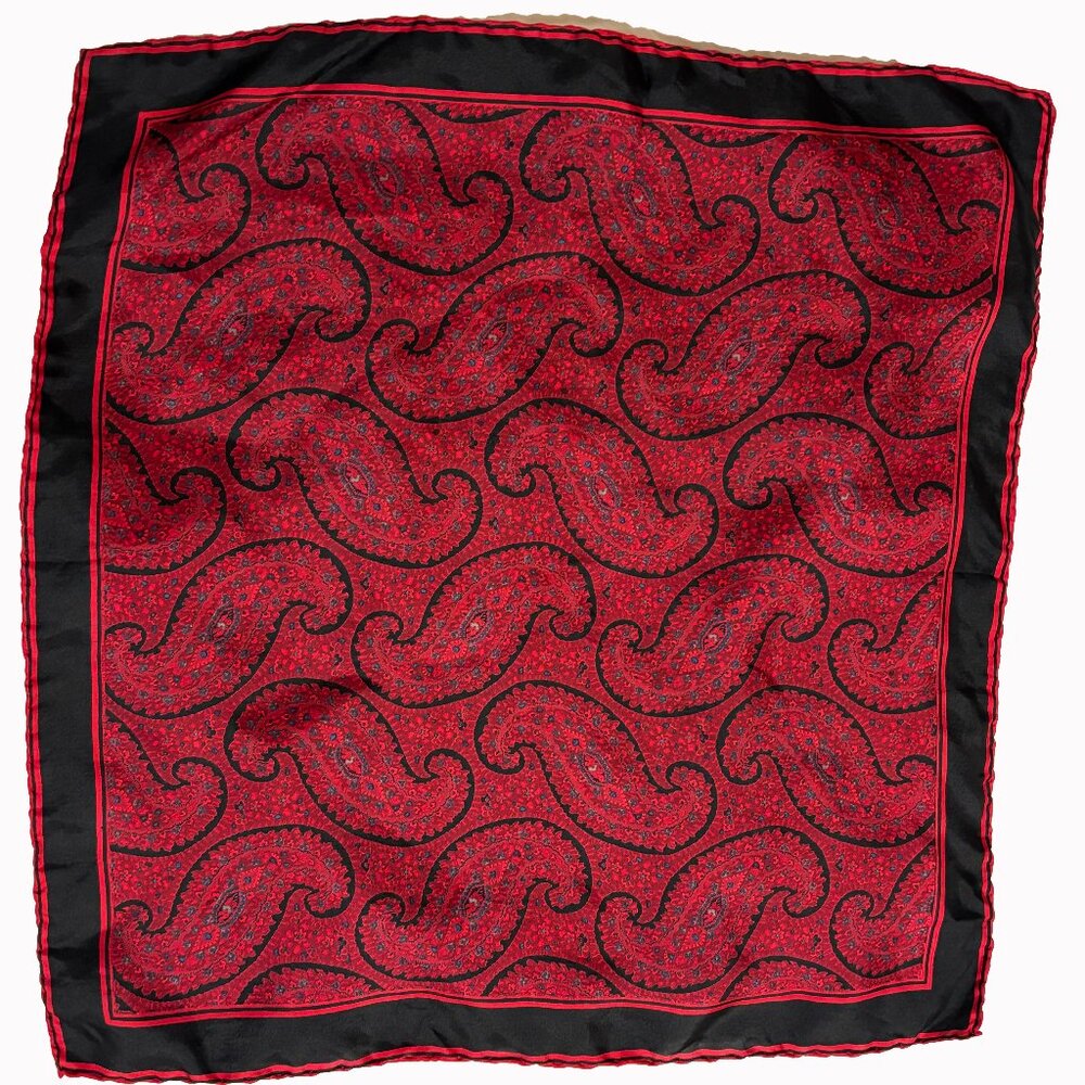 Vintage silk pocket square